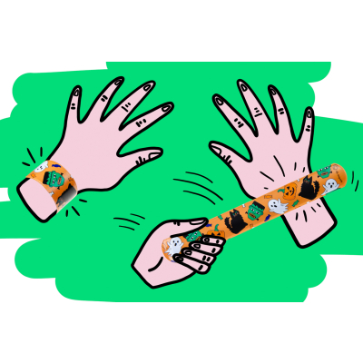 4295 SLAP BRACELET HALLOWEEN