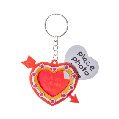 9976 KEYCHAIN PHOTO FRAME HEART SHAPE °°