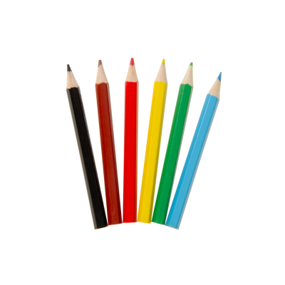6063 COL PENCILS 6PCS SHORT PIRATE