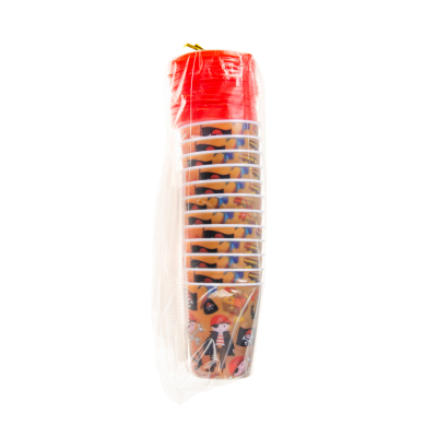 8170 3D CUP W STRAW & LID, PIRATE