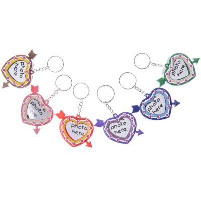 9976 KEYCHAIN PHOTO FRAME HEART SHAPE °°