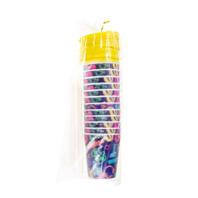8181 3D CUP W STRAW & LID, GAMER