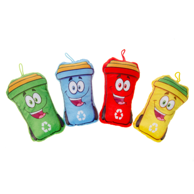 1933 PLUSH, SUPER SOFT, GARBAGE BIN 4ASS °°°