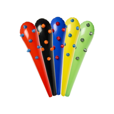 4737 INFLATABLE BAT RED-BLACK-BLUE °°