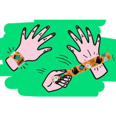 4295 SLAP BRACELET HALLOWEEN