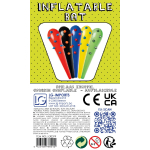 4737 INFLATABLE BAT RED-BLACK-BLUE °°