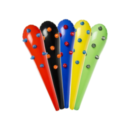 4737 INFLATABLE BAT RED-BLACK-BLUE °°